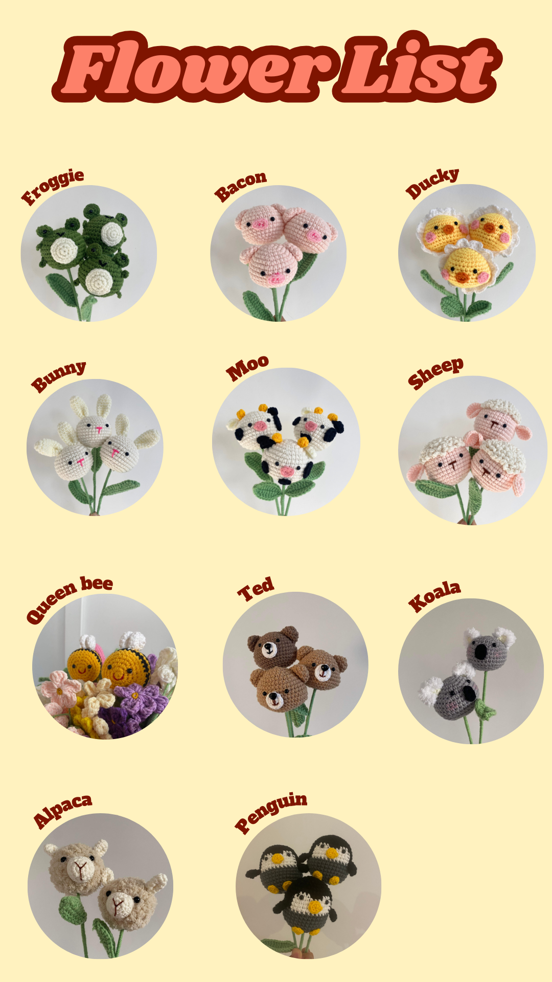 Animal Flowers Add on only for Bloom/Bud Bundle